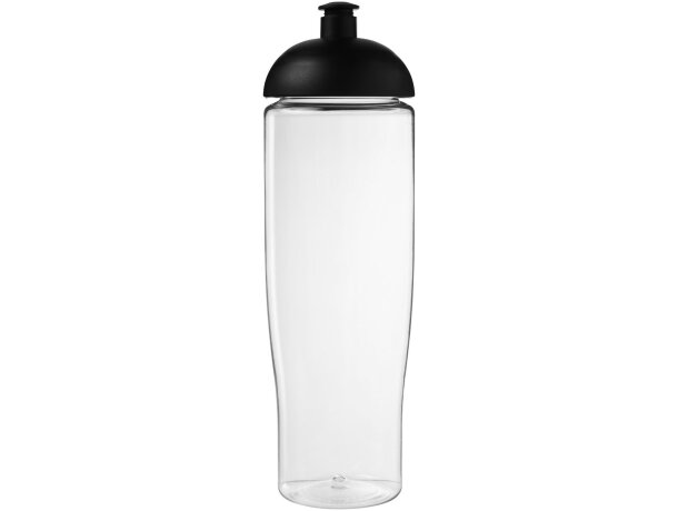 H2O Active® Tempo Bidón deportivo con Tapa Dome de 700 ml personalizado transparente/negro intenso