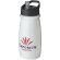 H2O Active® Pulse Bidón deportivo con tapa con boquilla de 600 ml personalizado blanco/negro intenso