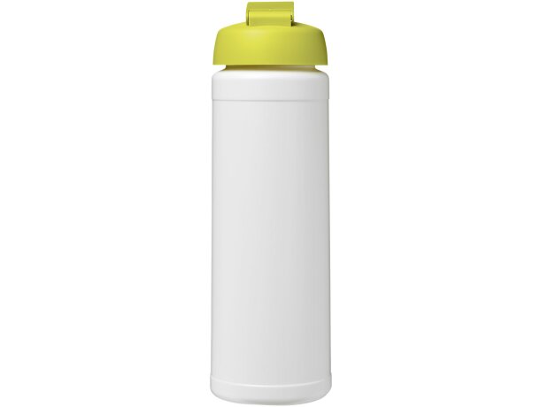 Baseline® Plus Bidón deportivo con Tapa Flip de 750 ml personalizado blanco/lima