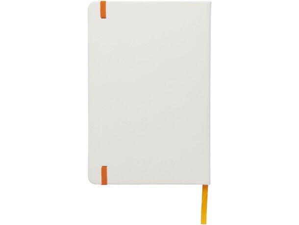 Libreta A5 blanca con cinta de color Spectrum personalizada