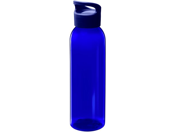 Botella de 650 ml con tapa de rosca personalizada grabado azul real