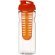 H2O Active® Base Bidón deportivo e infusor con Tapa Flip de 650 ml personalizado transparente/naranja