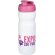 Baseline® Plus Bidón deportivo con tapa Flip de 650 ml personalizado blanco/rosa