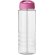 H2O Active® Treble Bidón deportivo con tapa con boquilla de 750 ml personalizado transparente/rosa