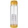 Botella deportiva y ligera con infusor de rosca para fruta 740 ml personalizada personalizada transparente/amarillo