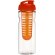 H2O Active® Base Bidón deportivo e infusor con Tapa Flip de 650 ml personalizado transparente/naranja