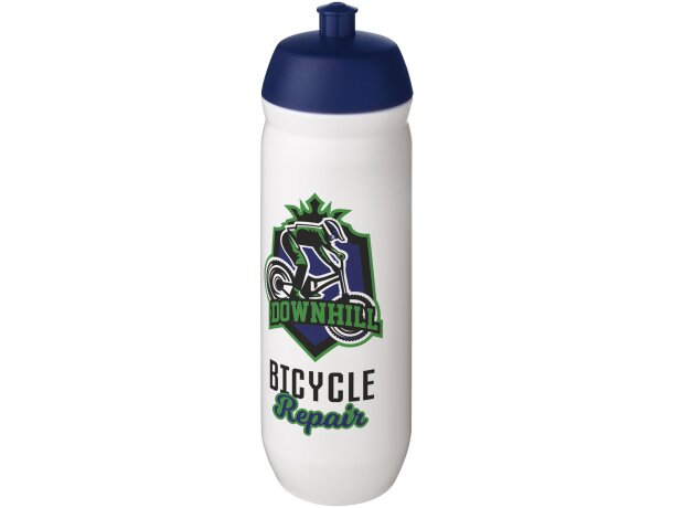 Bidón deportivo de 750 ml &quot;HydroFlex&quot; personalizado azul/blanco