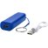 Powerbank de 1200 mAh Span con llavero y cable USB a micro USB Azul real detalle 17