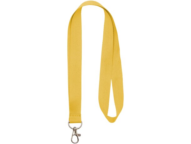 Lanyard coloridos con mosquetón práctico Impey y gran calidad Amarillo detalle 22