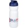 Baseline® Plus Bidón deportivo con tapa Flip de 650 ml personalizado blanco/azul