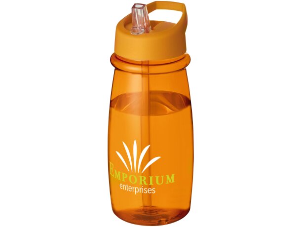 H2O Active® Pulse Bidón deportivo con tapa con boquilla de 600 ml personalizado naranja