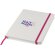 Libreta A5 blanca con cinta de color Spectrum personalizada