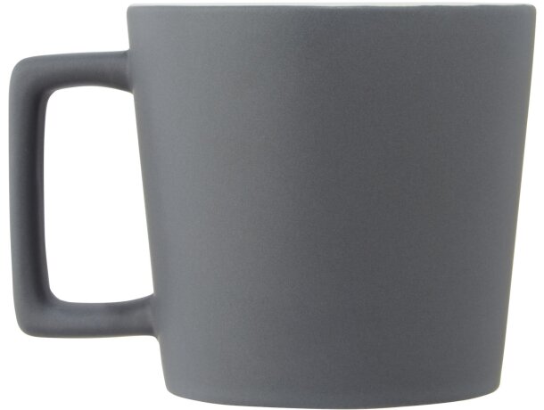 Tazas sublimadas cerámica Cali Blanco/gris mate detalle 4