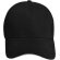 Gorra sandwich reciclada de 6 paneles GRS Topaz Negro intenso detalle 23