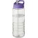 H2O Active® Treble Bidón deportivo con tapa con boquilla de 750 ml personalizado transparente/morado