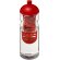 H2O Active® Base Bidón deportivo e infusor con Tapa Dome de 650 ml personalizado transparente/rojo