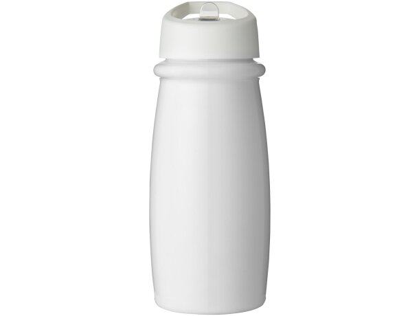 H2O Active® Pulse Bidón deportivo con tapa con boquilla de 600 ml personalizado blanco