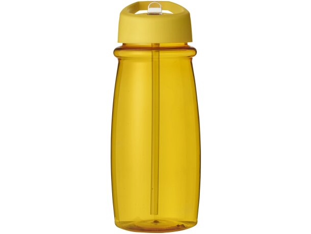 H2O Active® Pulse Bidón deportivo con tapa con boquilla de 600 ml personalizado amarillo