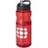 Bidón deportivo &quot;H2O Active® Base Tritan™&quot; de 650 ml personalizado rojo/negro intenso