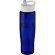 Bidón para deporte de 700 ml con tapa con boquilla  personalizado blanco/azul