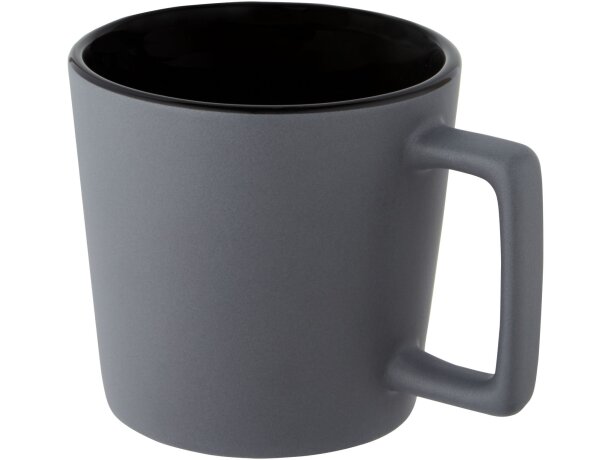 Tazas sublimadas cerámica Cali Negro intenso/gris mate detalle 11