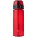 Botella para deporte con tapa abatible 700 ml personalizada grabado rojo transparente