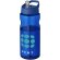 Bidón deportivo &quot;H2O Active® Base Tritan™&quot; de 650 ml personalizado azul/azul