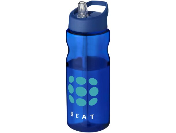 Bidón deportivo &quot;H2O Active® Base Tritan™&quot; de 650 ml personalizado azul/azul