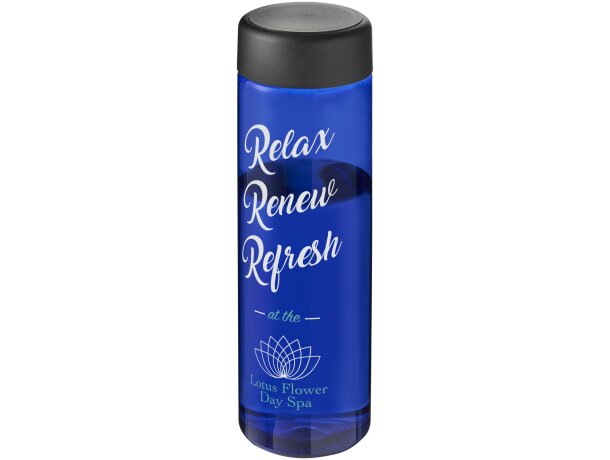 H2O Active® Vibe Bidón deportivo con tapa de rosca de 850 ml personalizado azul/negro intenso