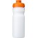 Baseline® Plus Bidón deportivo con tapa Flip de 650 ml personalizado blanco/naranja