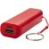 Powerbank de 1200 mAh Span con llavero y cable USB a micro USB Rojo