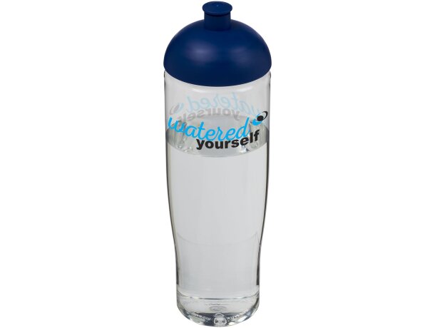 H2O Active® Tempo Bidón deportivo con Tapa Dome de 700 ml personalizado transparente/azul