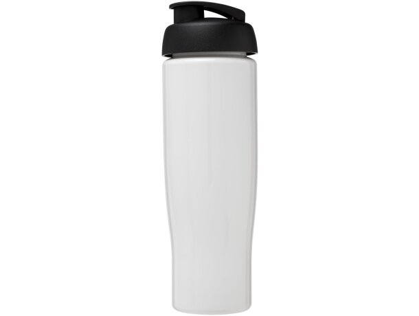 H2O Active® Tempo Bidón deportivo con Tapa Flip de 700 ml personalizado blanco/negro intenso