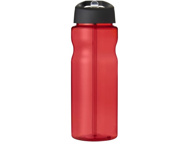 Bidón deportivo &quot;H2O Active® Base Tritan™&quot; de 650 ml personalizado rojo/negro intenso