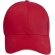 Gorra sandwich reciclada de 6 paneles GRS Topaz Rojo detalle 3