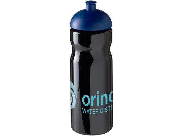 H2O Active® Base Bidón deportivo con Tapa Dome de 650 ml personalizado negro intenso/azul