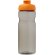 Bidón deportivo de 650 ml con tapa Flip personalizado carbón/naranja