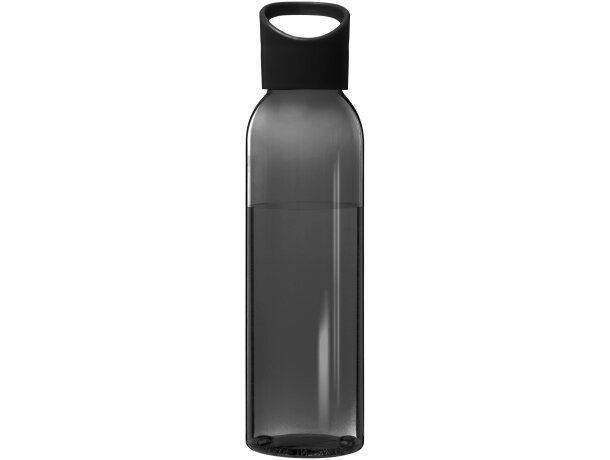 Botella de 650 ml con tapa de rosca personalizada personalizado negro intenso