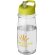 H2O Active® Pulse Bidón deportivo con tapa con boquilla de 600 ml personalizado transparente/lima