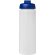 Baseline® Plus Bidón deportivo con Tapa Flip de 750 ml personalizado transparente/azul