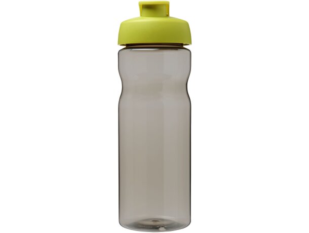 Bidón deportivo con tapa Flip de 650 ml personalizado lima/carbón