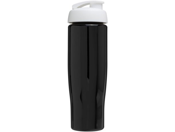 H2O Active® Tempo Bidón deportivo con Tapa Flip de 700 ml personalizado negro intenso/blanco