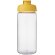 Bidón deportivo con tapa Flip de 600 ml personalizado transparente claro/amarillo