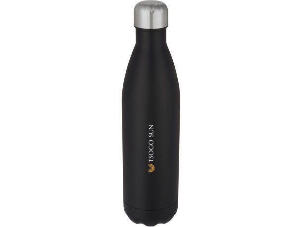 Botellas promocionales Cove de acero inoxidable 750ml sin BPA Negro intenso detalle 17