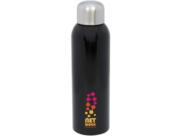 Botellas térmicas deportivas de 820ml Guzzle acero inoxidable elegantes Negro intenso detalle 1