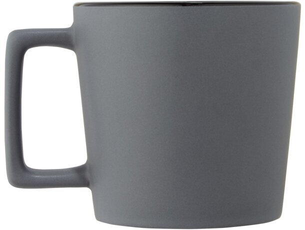 Tazas sublimadas cerámica Cali Negro intenso/gris mate detalle 9