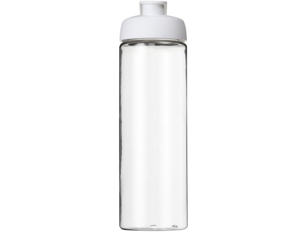 H2O Active® Vibe Bidón deportivo con tapa Flip de 850 ml personalizado transparente/blanco