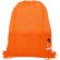 Mochila de cuerdas con logotipo para empresa original Oriole con malla y puerto auriculares Naranja detalle 25