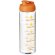 H2O Active® Vibe Bidón deportivo con tapa Flip de 850 ml personalizado transparente/naranja