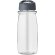 H2O Active® Pulse Bidón deportivo con tapa con boquilla de 600 ml personalizado transparente/gris tormenta